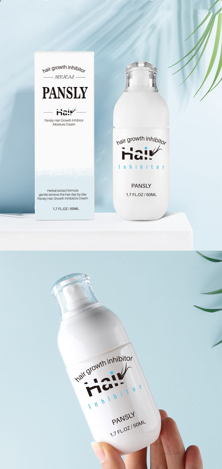 Crème Épilatoire Inhibitrice 2-en-1 – Visage & Corps
